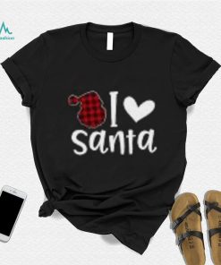 Christmas Santa Buffalo Plaid Toddler Long Sleeve T Shirt