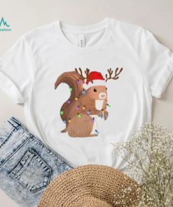 Christmas Shirt Squirrel Lights