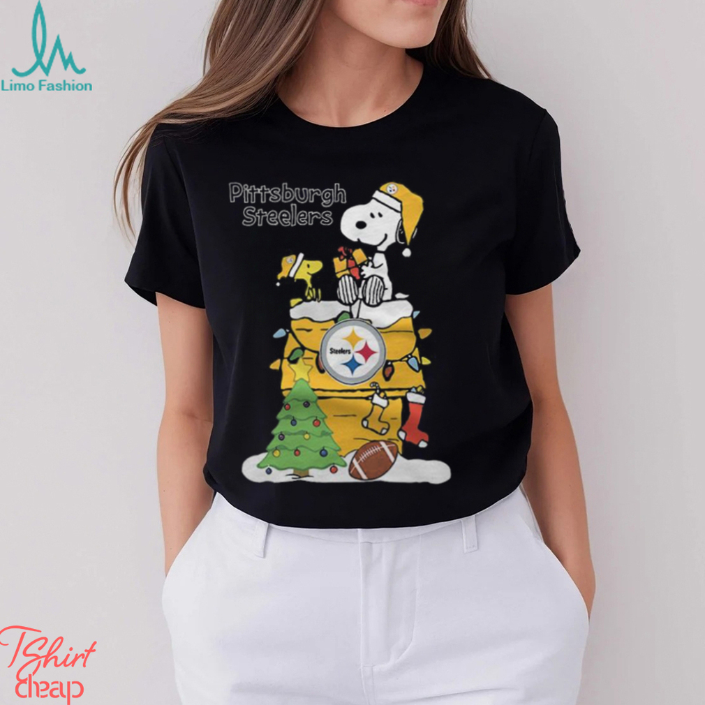 Pittsburgh Steelers NFL Football Snoopy Woodstock The Peanuts Movie Youth T- Shirt