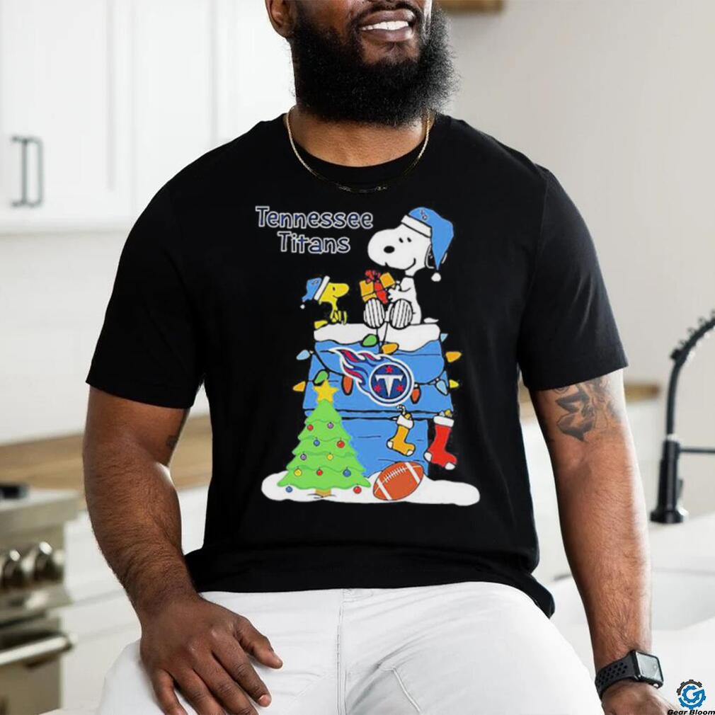 Tennessee Titans Snoopy Dog Christmas Ugly Sweater