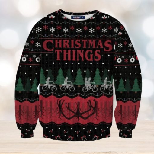 Christmas Things Unisex Wool Sweater Ugly Christmas Sweater 3D