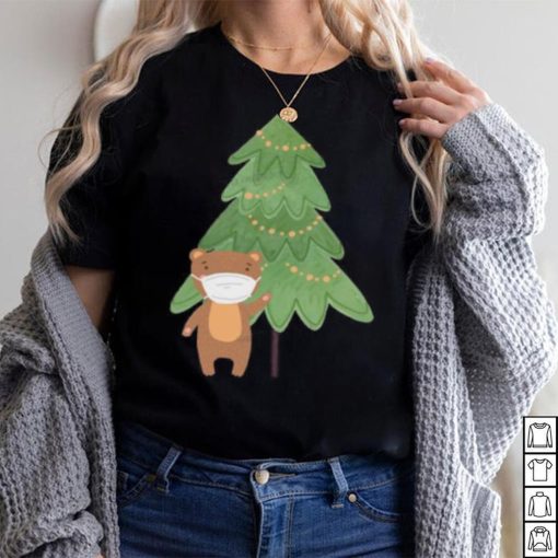 Christmas Tree And Quarantine Bear T Shirt