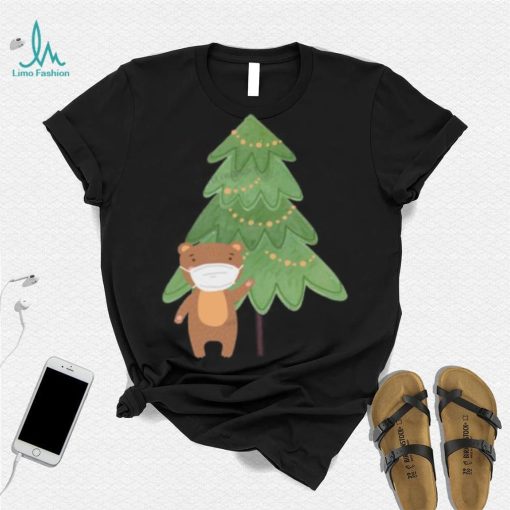 Christmas Tree And Quarantine Bear T Shirt