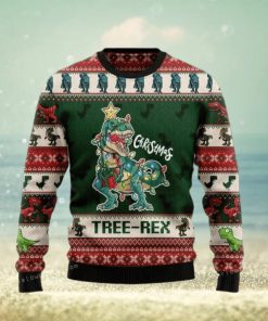 Christmas Tree Rex Womens Ugly Sweater