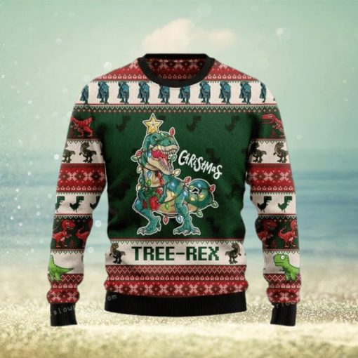 Christmas Tree Rex Womens Ugly Sweater