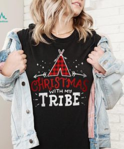 Christmas With My Tribe Buffalo Plaid Fami T Shirt