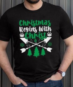 Christmas beging with Christ icon Christmas T Shirt