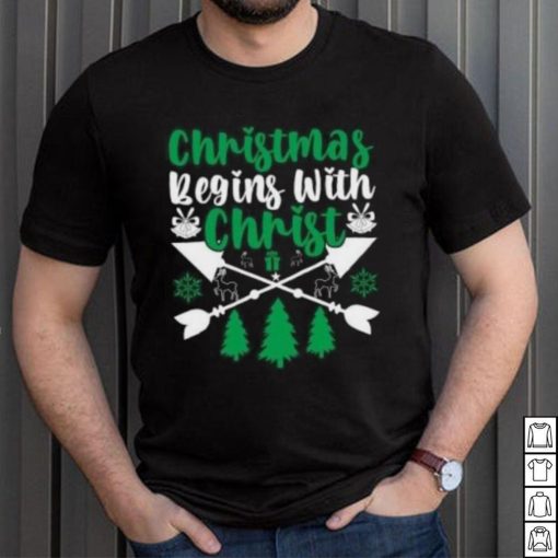 Christmas beging with Christ icon Christmas T Shirt