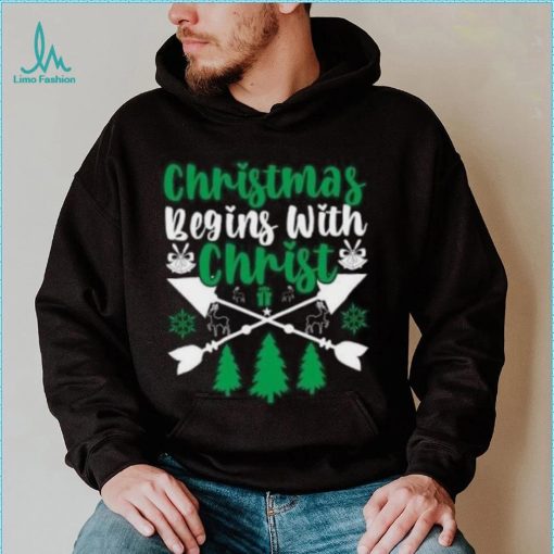 Christmas beging with Christ icon Christmas T Shirt