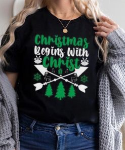 Christmas beging with Christ icon Christmas T Shirt