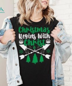 Christmas beging with Christ icon Christmas T Shirt