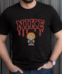Chucky Brand Melt Embroidered Nike Halloween T Shirt
