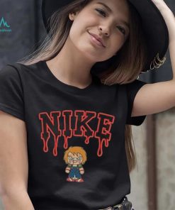 Chucky Brand Melt Embroidered Nike Halloween T Shirt