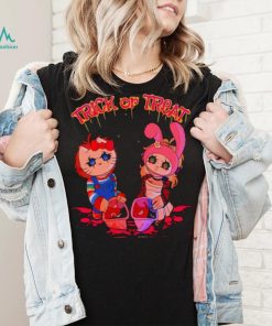 Chucky and Tiffany Hello Kitty Trick or Treat shirt