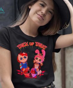 Chucky and Tiffany Hello Kitty Trick or Treat shirt