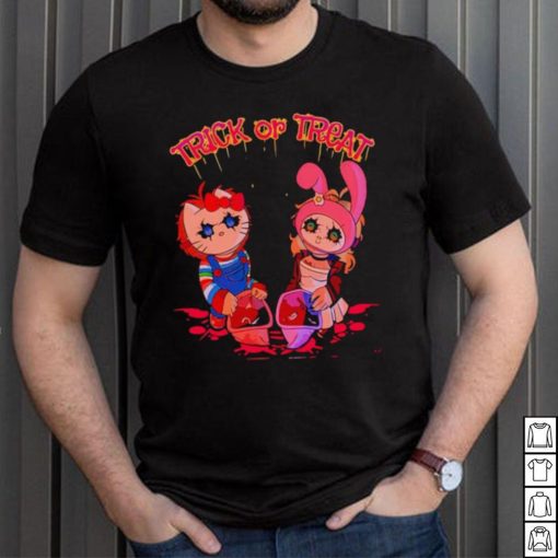Chucky and Tiffany Hello Kitty Trick or Treat shirt