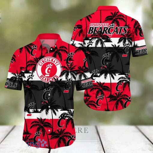 Cincinnati Bearcats All Over Print Logo And Coconut Trending Summer Gift Aloha Hawaiian Shirt