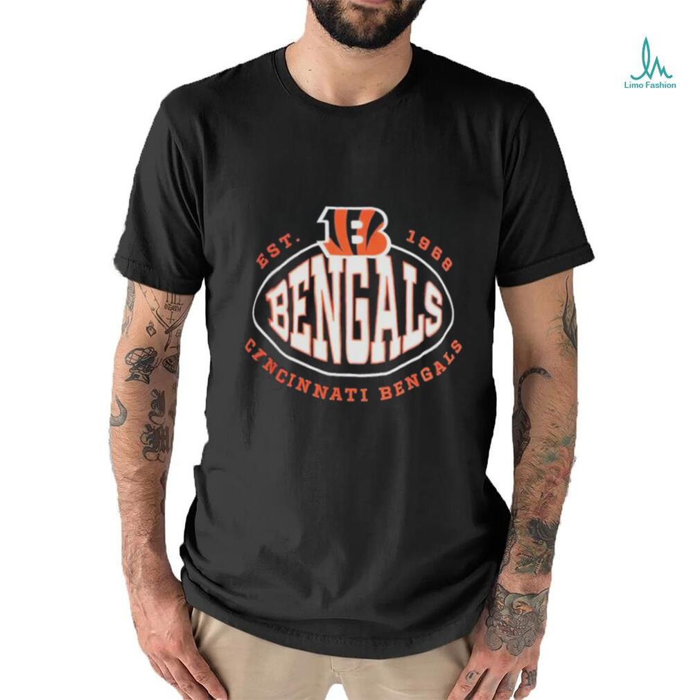 Men's Boss x NFL Black Cincinnati Bengals Trap T-Shirt Size: Medium