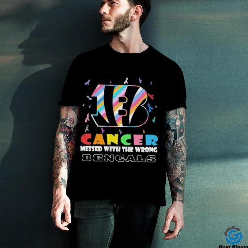 Cincinnati Bengals Cancer Messed With The Wrong Bengals 2023 Shirt