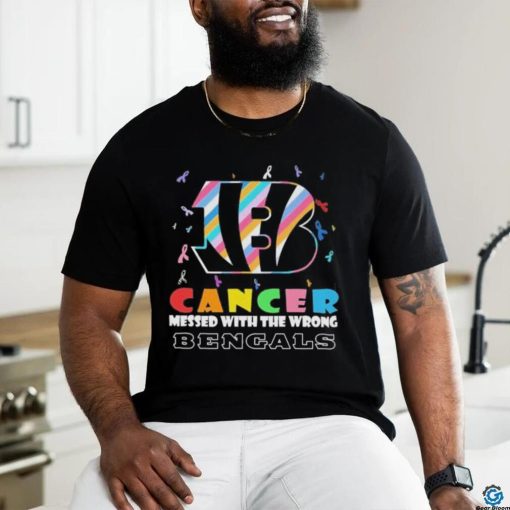 Cincinnati Bengals Cancer Messed With The Wrong Bengals 2023 Shirt