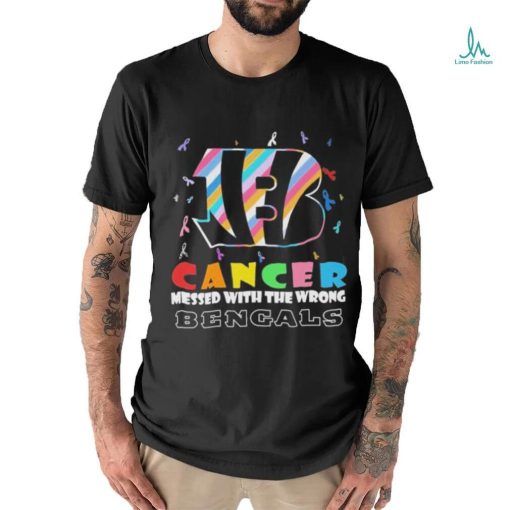 Cincinnati Bengals Cancer Messed With The Wrong Bengals 2023 Shirt