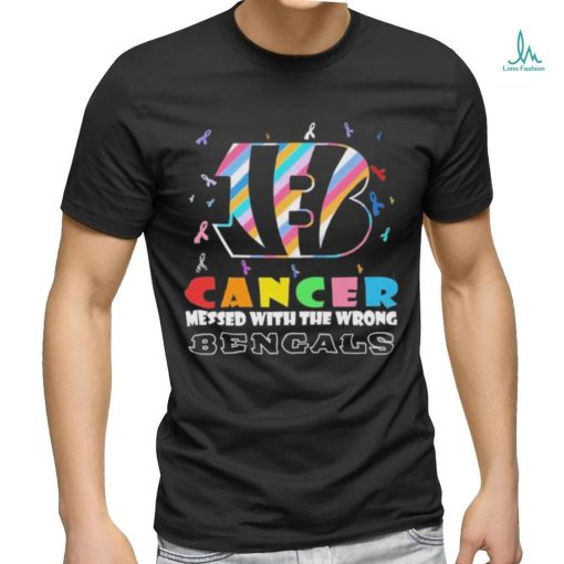 Cincinnati Bengals Cancer Messed With The Wrong Bengals 2023 Shirt