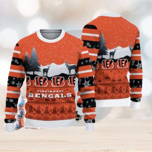 Cincinnati Bengals Casual Ugly Christmas Sweater 3D Gift For Fans