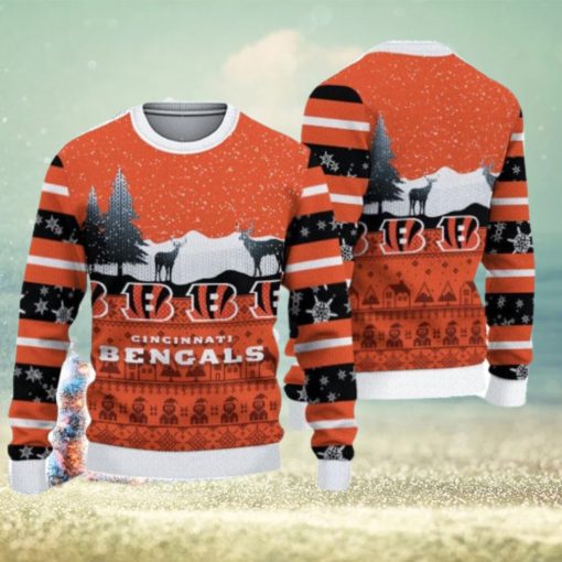 Cincinnati Bengals Casual Ugly Christmas Sweater 3D Gift For Fans