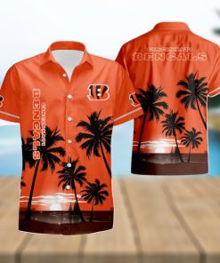 Cincinnati Bengals Coconut Night Moon Summer Hawaiian Shirt And Short