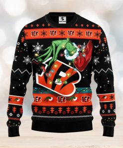 Cincinnati Bengals Grinch Christmas Ugly Sweater