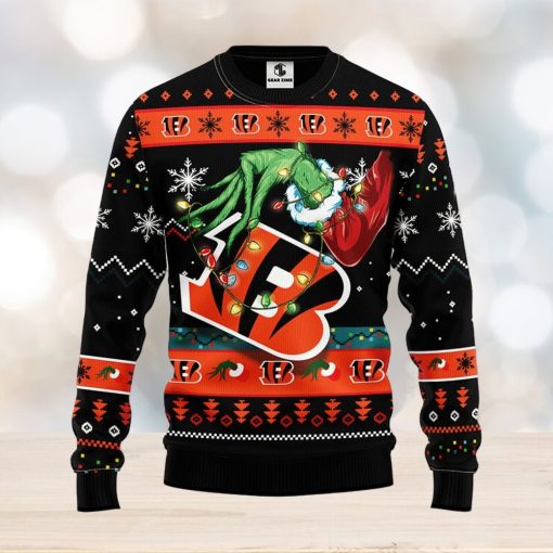 Cincinnati Bengals Grinch Christmas Ugly Sweater