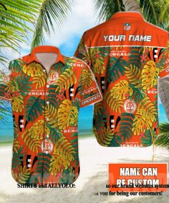 Cincinnati Bengals NFL Unisex All Over Print Hawaiian Button Shirt