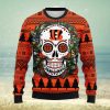 Winnipeg Jets Skull Flower Ugly Christmas Ugly Sweater