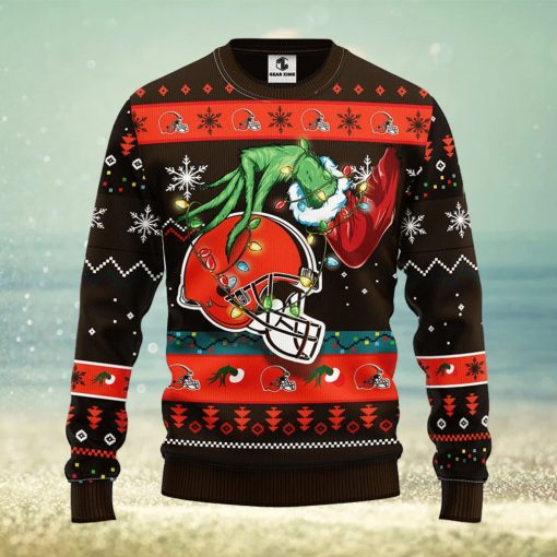 Cleveland Browns Grinch Christmas Ugly Sweater