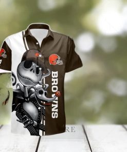 Cleveland Browns Jack Skellington Zero Summer Hawaiian Shirt