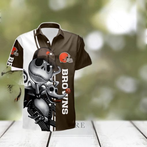 Cleveland Browns Jack Skellington Zero Summer Hawaiian Shirt