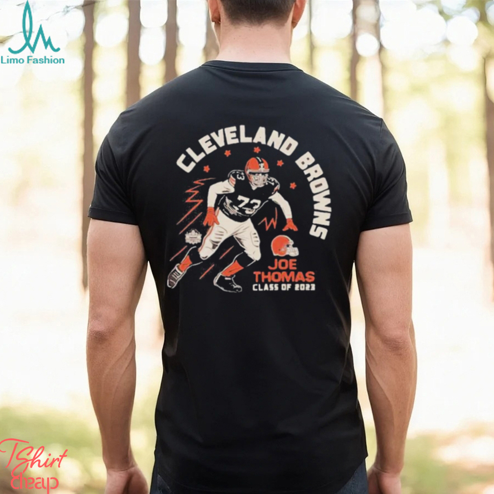 Homage Joe Thomas Brown Cleveland Browns Retired Player Caricature  Tri-blend T-shirt for Men