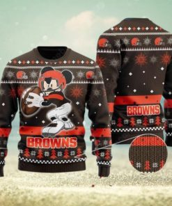 Cleveland Browns Mickey Mouse Ugly Christmas Sweater