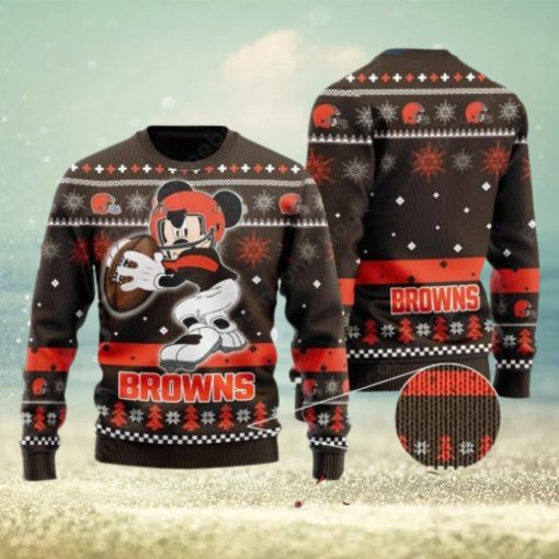 Cleveland Browns Mickey Mouse Ugly Christmas Sweater