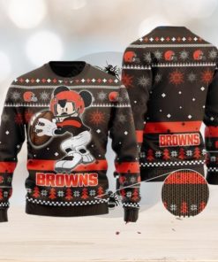 Cleveland Browns Mickey Mouse Ugly Christmas Sweater