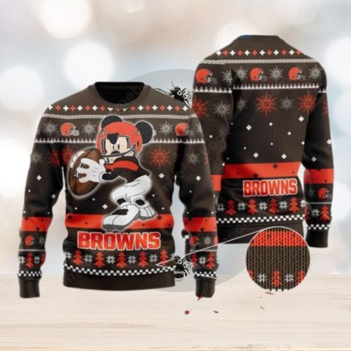 Cleveland Browns Mickey Mouse Ugly Christmas Sweater