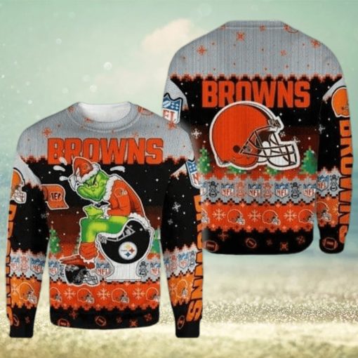 Cleveland Browns The Grinch NFL Ugly Christmas Sweater