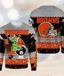 Cleveland Browns The Grinch NFL Ugly Christmas Sweater