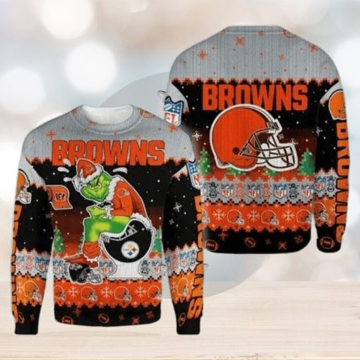 Cleveland Browns The Grinch NFL Ugly Christmas Sweater