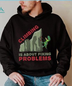 Climbing T Rex T Shirt Gift Climber Bolder Boulder