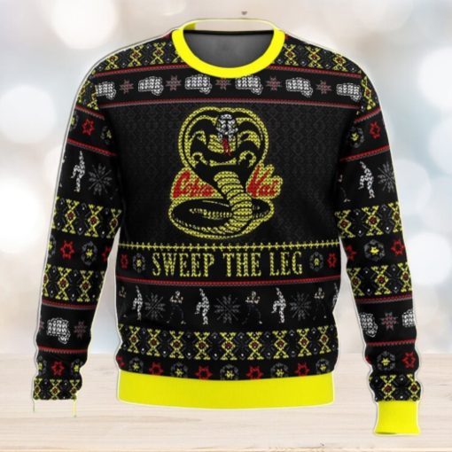 Cobra Kai Ugly Christmas Sweater, Sweep The Leg Karate Kid Christmas Sweater 3D Gift For Men And Women