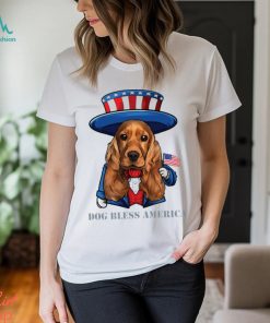 Cocker Spaniel Dog Bless America T Shirt