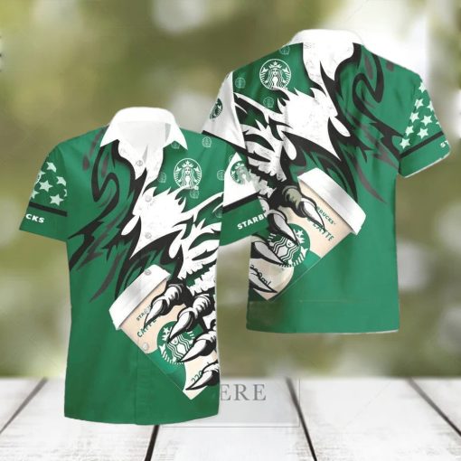 Coffee Monster Claw Gift Hawaiian Set Shirt And Short Summer Beach