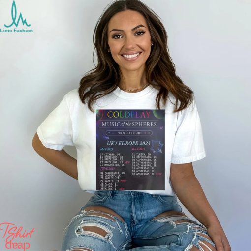 Coldplay Music Of The Spheres Tour 2023  2 T  Shirt