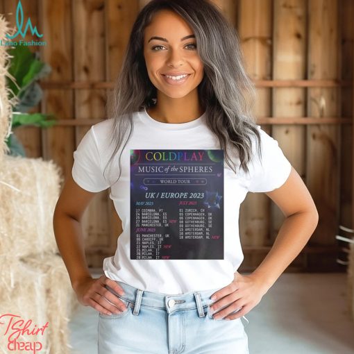 Coldplay Music Of The Spheres Tour 2023  2 T  Shirt